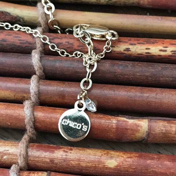 Chico’s Tassel Rose Gold Tone Necklace - Picture 4 of 4